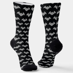 Glänzende Fledermaus Halloween Socken