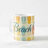 Glänzende Flip-Flops Kaffeetasse (Vorderseite Links)