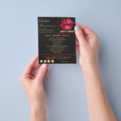 Glänzende, funkelnde rote Lippen Werbung Flyer (Gruppe)