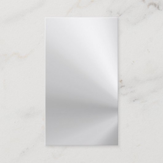 glänzende gebürstete AluminiumVisitenkarte Visitenkarte (Vorderseite)