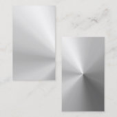 glänzende gebürstete AluminiumVisitenkarte Visitenkarte (Vorne/Hinten)
