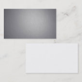 glänzende gebürstete AluminiumVisitenkarte Visitenkarte (Vorne/Hinten)