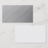 glänzende gebürstete AluminiumVisitenkarte Visitenkarte (Vorne/Hinten)