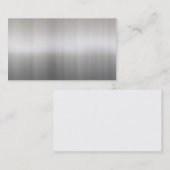 glänzende gebürstete AluminiumVisitenkarte Visitenkarte (Vorne/Hinten)