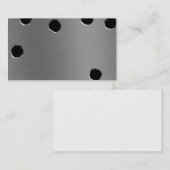 glänzende gebürstete visitenkarte (Vorne/Hinten)