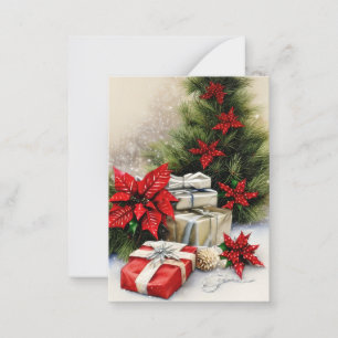 Glänzende Geschenke Budget Mini Weihnachten Mitteilungskarte