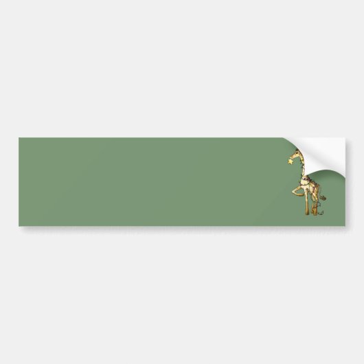 Glänzende Giraffe Autoaufkleber (Vorne)