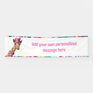 Glänzende Giraffe Banner