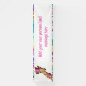 Glänzende Giraffe Banner (Vertikal)
