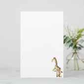 Glänzende Giraffe Briefpapier (Stehend Vorderseite)