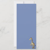 Glänzende Giraffe Einladung (Rückseite)