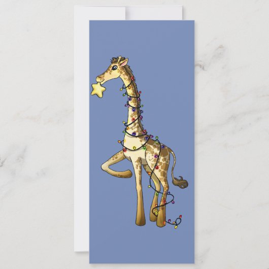 Glänzende Giraffe Einladung (Vorderseite)