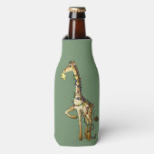 Glänzende Giraffe Flaschenkühler (Flaschenvorderseite)