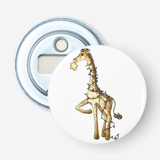 Glänzende Giraffe Flaschenöffner (Vorderseite)