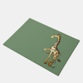 Glänzende Giraffe Fußmatte (Schrägansicht)