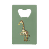 Glänzende Giraffe Geldbeutel Flaschenöffner (Rückseite)