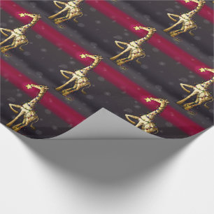 Glänzende Giraffe Geschenkpapier