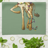 Glänzende Giraffe Geschirrtuch (Gefaltet)