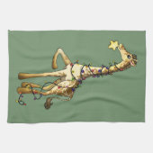 Glänzende Giraffe Geschirrtuch (Horizontal)