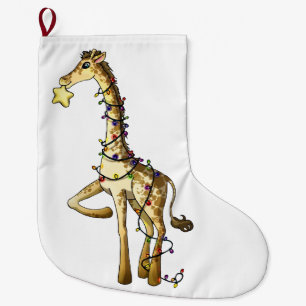 Glänzende Giraffe Großer Weihnachtsstrumpf