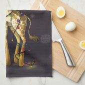 Glänzende Giraffe Handtuch (Viertel Falte)