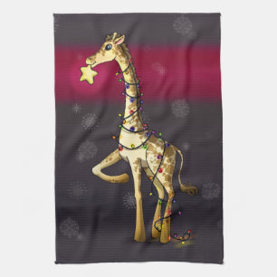 Glänzende Giraffe Handtuch