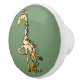 Glänzende Giraffe Keramikknauf (Rechts)