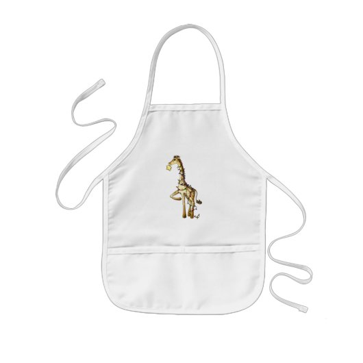 Glänzende Giraffe Kinderschürze (Vorne)