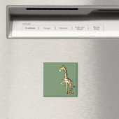 Glänzende Giraffe Magnet (In Situ (Geschirrspüler))