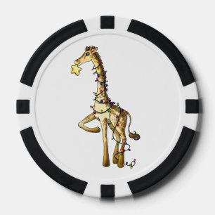 Glänzende Giraffe Pokerchips