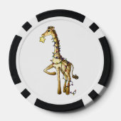 Glänzende Giraffe Pokerchips (Rückseite)