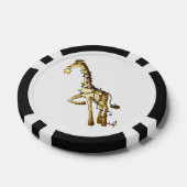 Glänzende Giraffe Pokerchips (Einzeln)
