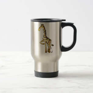Glänzende Giraffe Reisebecher