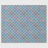 Glänzende glatte pearlescent bunte geschenkpapier (Flach)