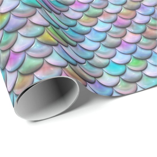 Glänzende glatte pearlescent bunte geschenkpapier (Rolleneckpunkt)