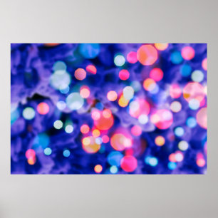 glänzende Glühbirnen Hintergrund:Unschärfe von C Poster