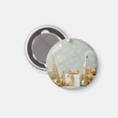 glänzende goldene Geschenke Magnet (Vorderseite/Rückseite)