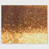 Glänzende goldene Lichter Geschenkpapier (Flach)