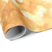 Glänzende goldene Lichter Geschenkpapier (Rolleneckpunkt)