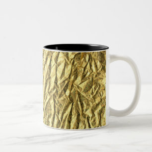 Glänzende Goldfolie Zweifarbige Tasse