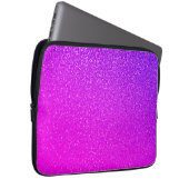 glänzende, heiße Pink-Lila-Glitter Ombre Girly Cut Laptopschutzhülle (Vorne Rechts)