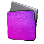 glänzende, heiße Pink-Lila-Glitter Ombre Girly Cut Laptopschutzhülle (Vorderseite Links)