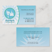 Glänzende helle visitenkarte (Vorne/Hinten)