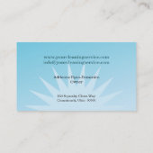 Glänzende helle visitenkarte (Rückseite)