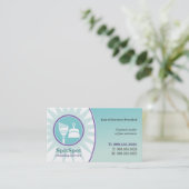 Glänzende helle visitenkarte (Stehend Vorderseite)