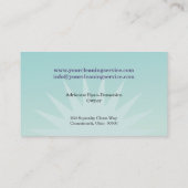 Glänzende helle visitenkarte (Rückseite)