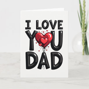 Glänzende "Ich liebe dich, Papa"-Kunstkarte Karte