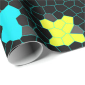 glänzende Karo aus festem Glas, Geschenkpapier (Rolleneckpunkt)