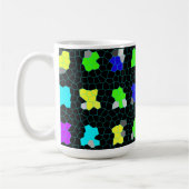 glänzende Karo aus festem Glas, Kaffeetasse (Links)
