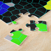 glänzende Karo aus festem Glas, Puzzle (Seite)